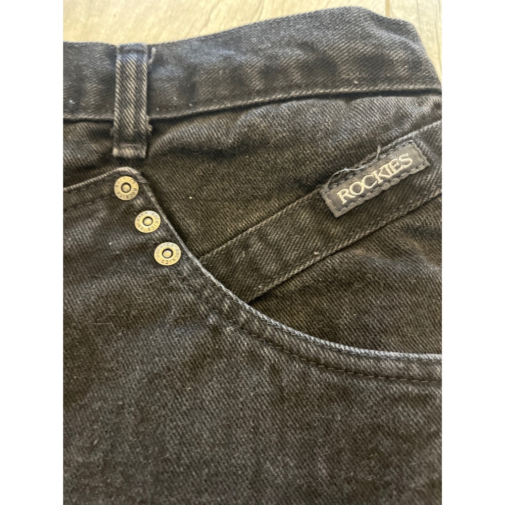 Rockies‎ Black Wash Denim Jeans High Rise Straight Leg Women Size 19 20